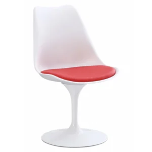 mobiliario-contract-silla tul mt metal polipropileno blanco cojin rojo
